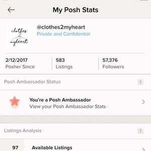 Posh ambassador ❤️Fast shipper & top rated seller!